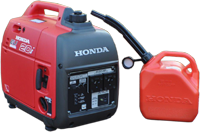Honda EU20i Generator (2000VA) + Fuel Can